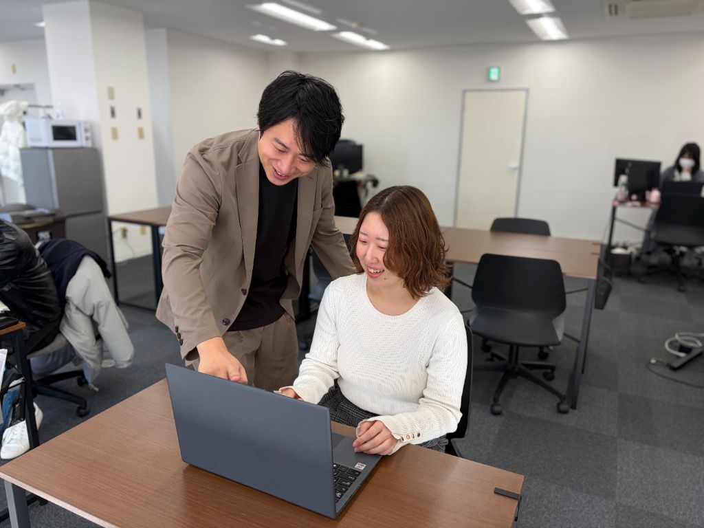 先輩のサポート